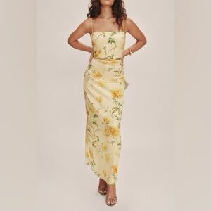Reformation Frankie silk dress